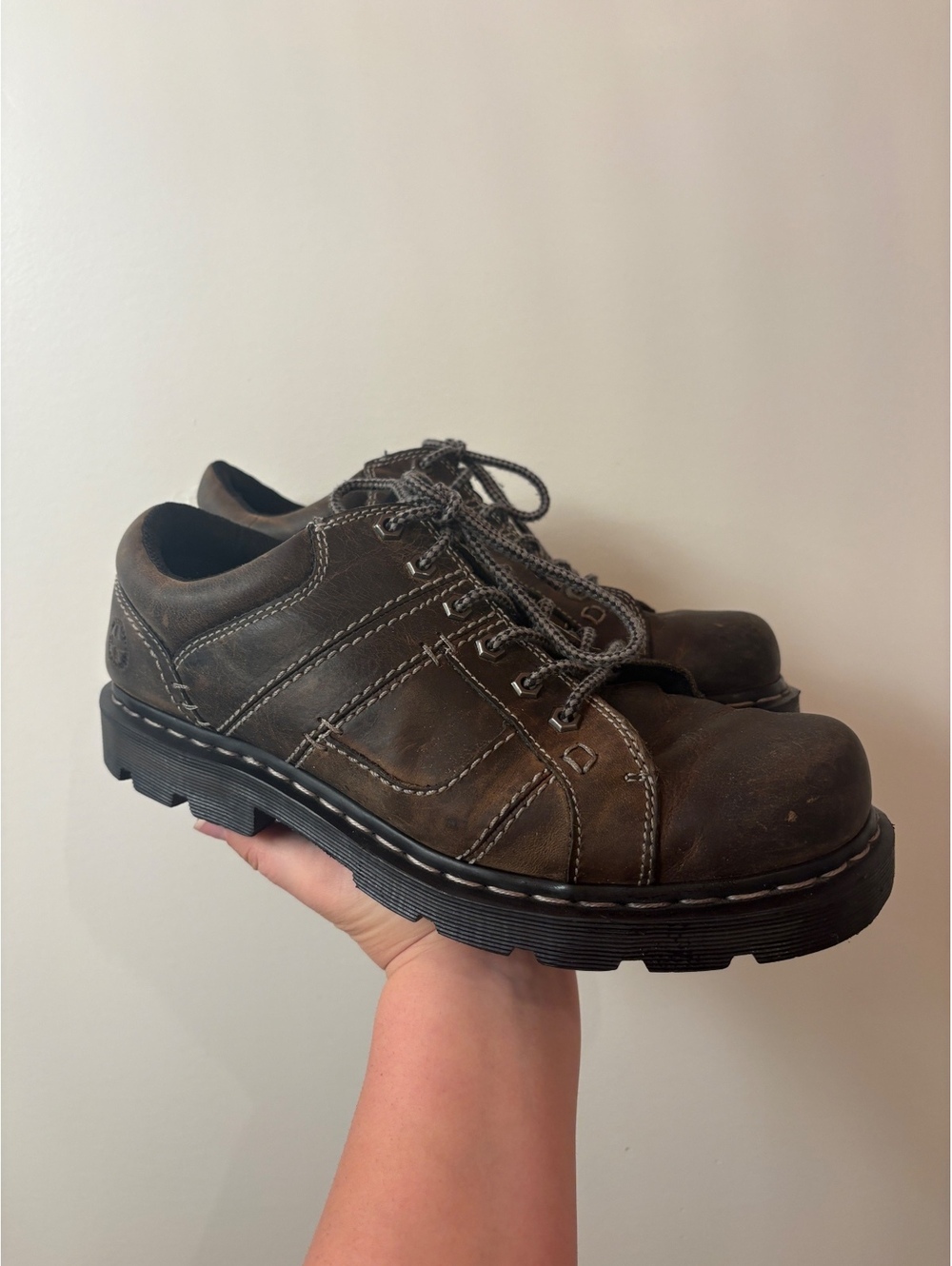 Dr. Martens for Buckle chunky Oxford dark brown leather men’s 12 y2k